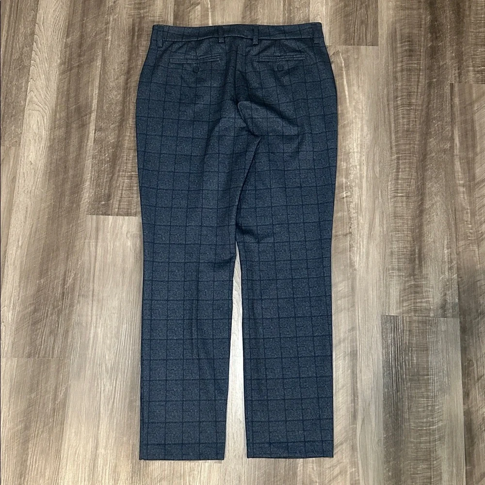 Liverpool Los Angeles Navy Windowpane Trouser Pants (NWOT) - 34x32